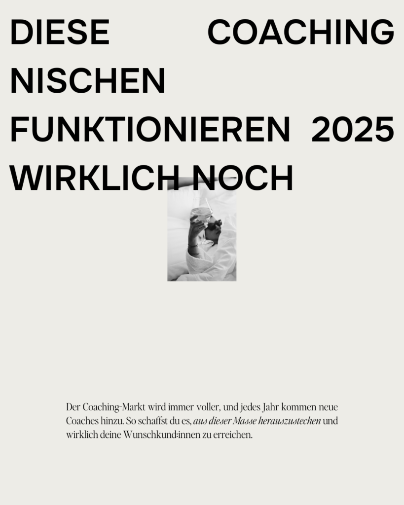 diese coaching Nischen 2025 funktionieren wirklich